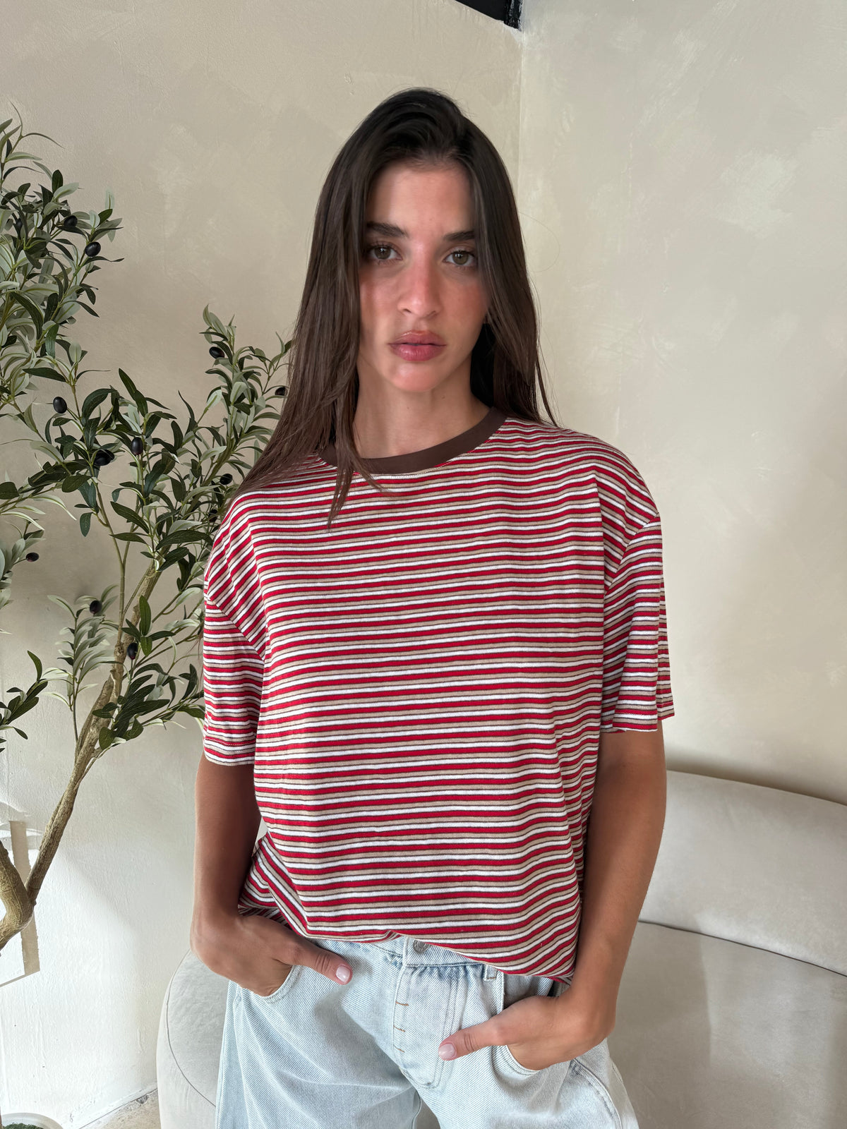 Pia Stripe Tee