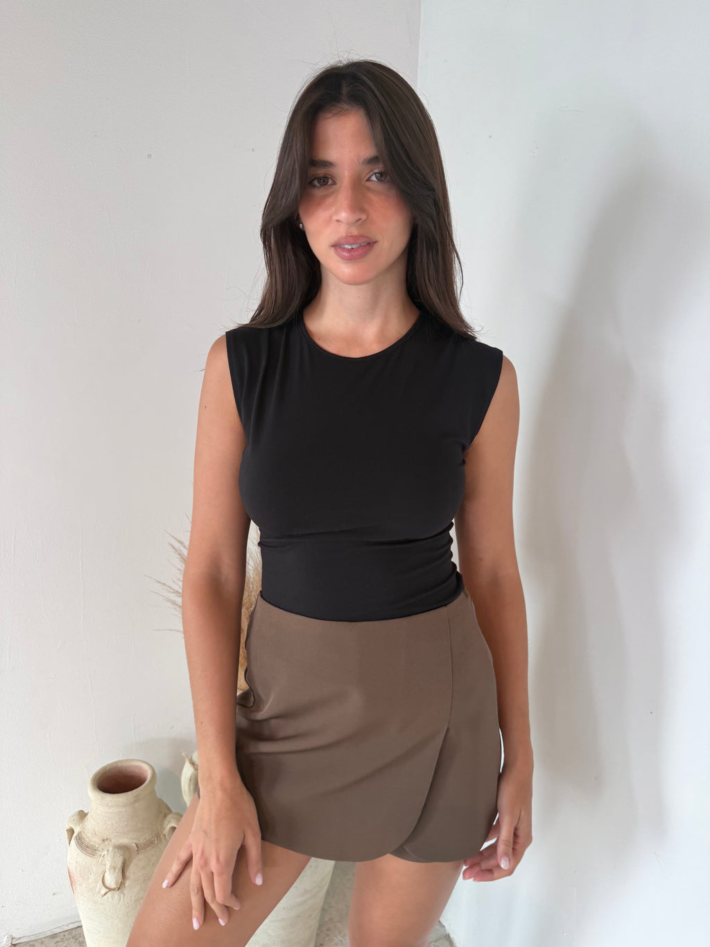 High Neck Sleeveless Bodysuit