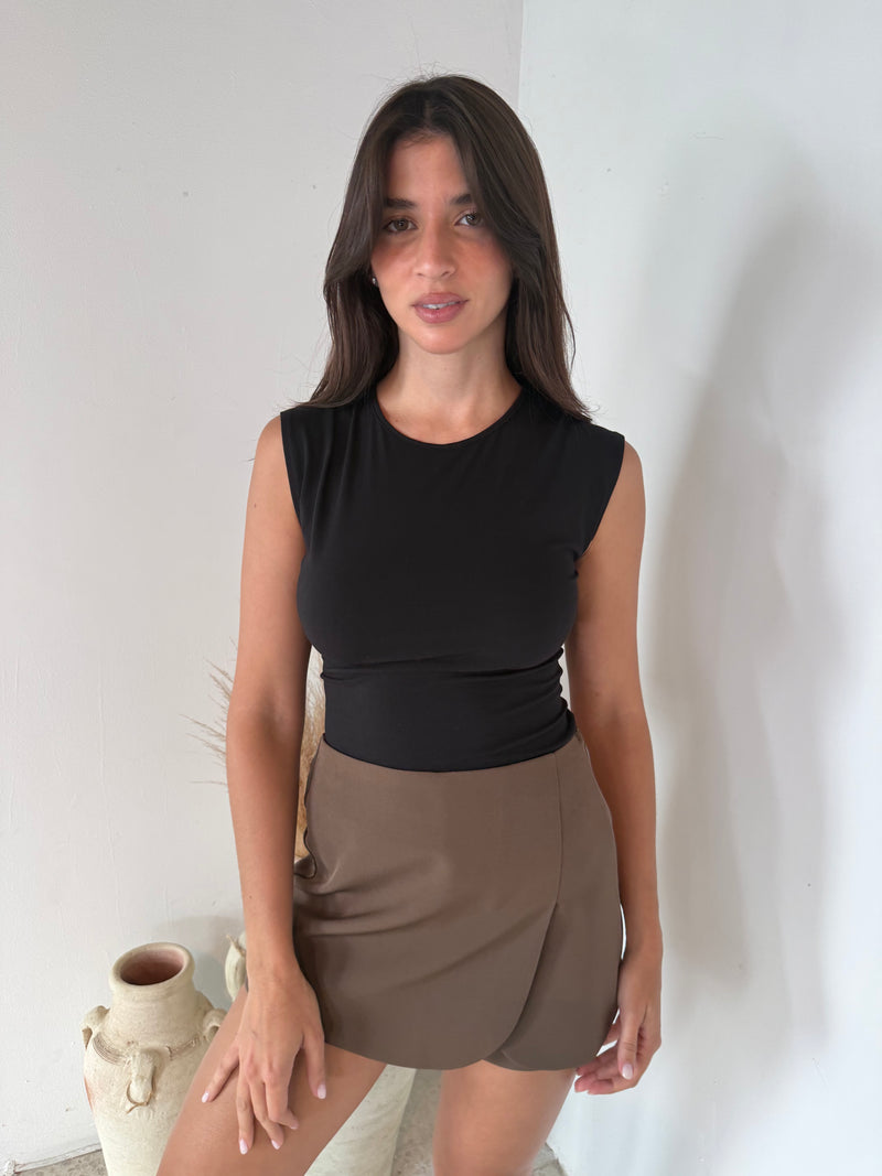 High Neck Sleeveless Bodysuit