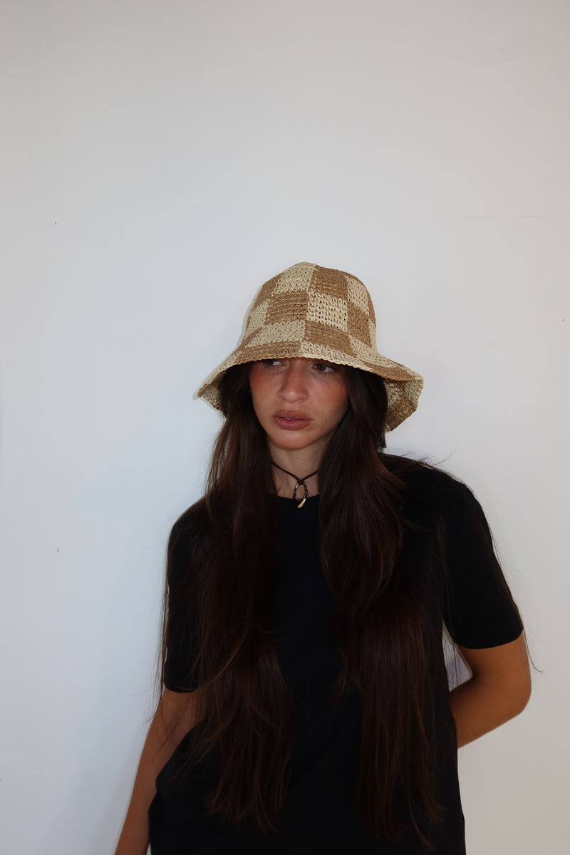 Checkered Bucket Hat