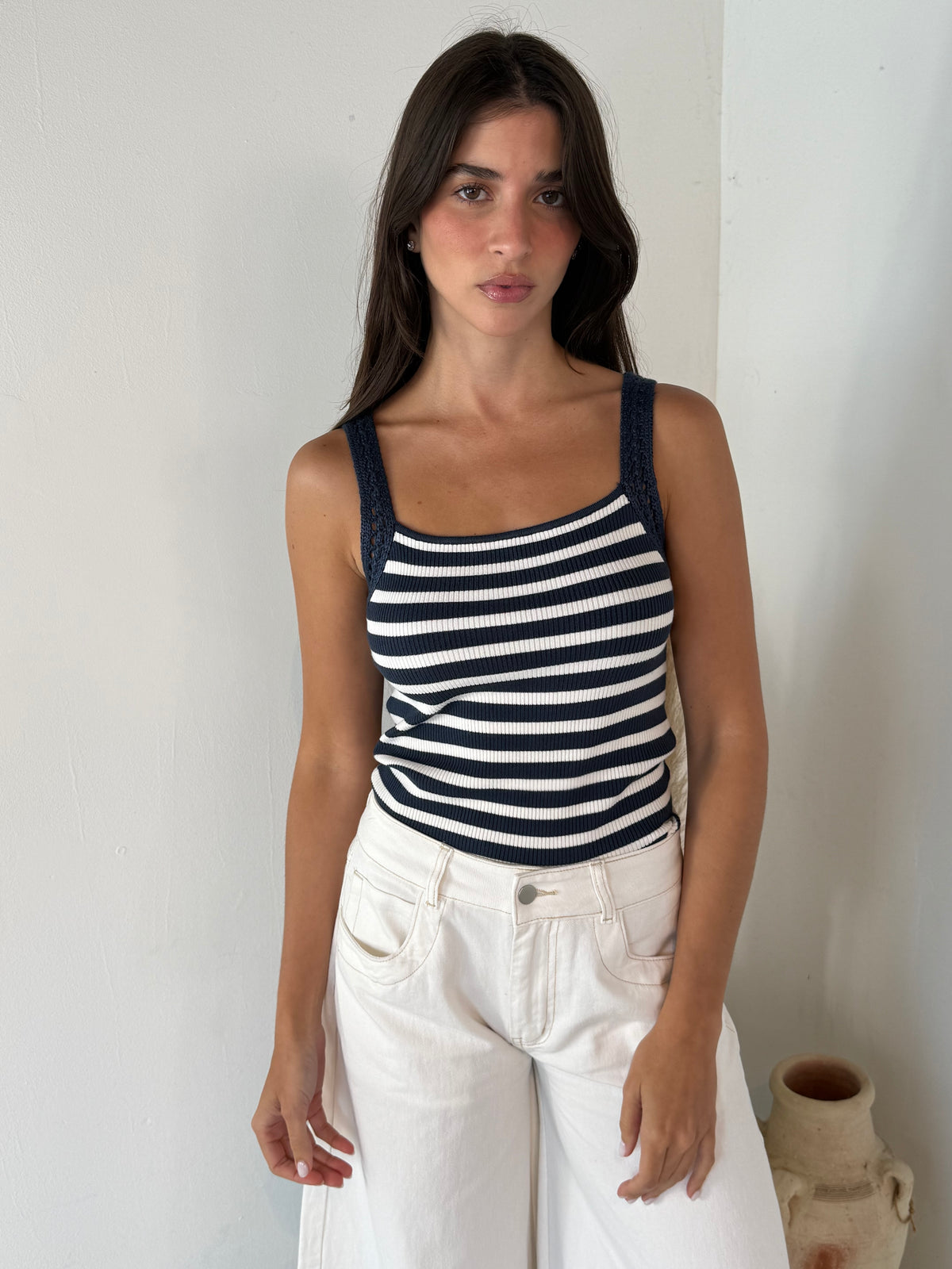 Striped Knit Tank