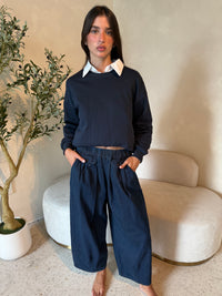 Front Pocket Denim Pant