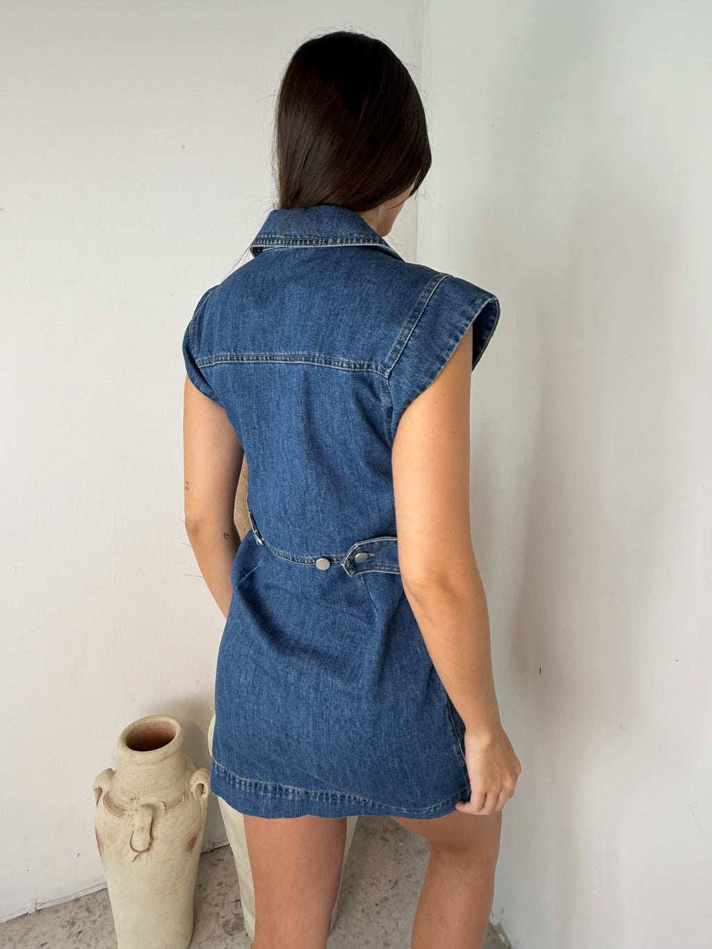 Denim Buttondown Dress