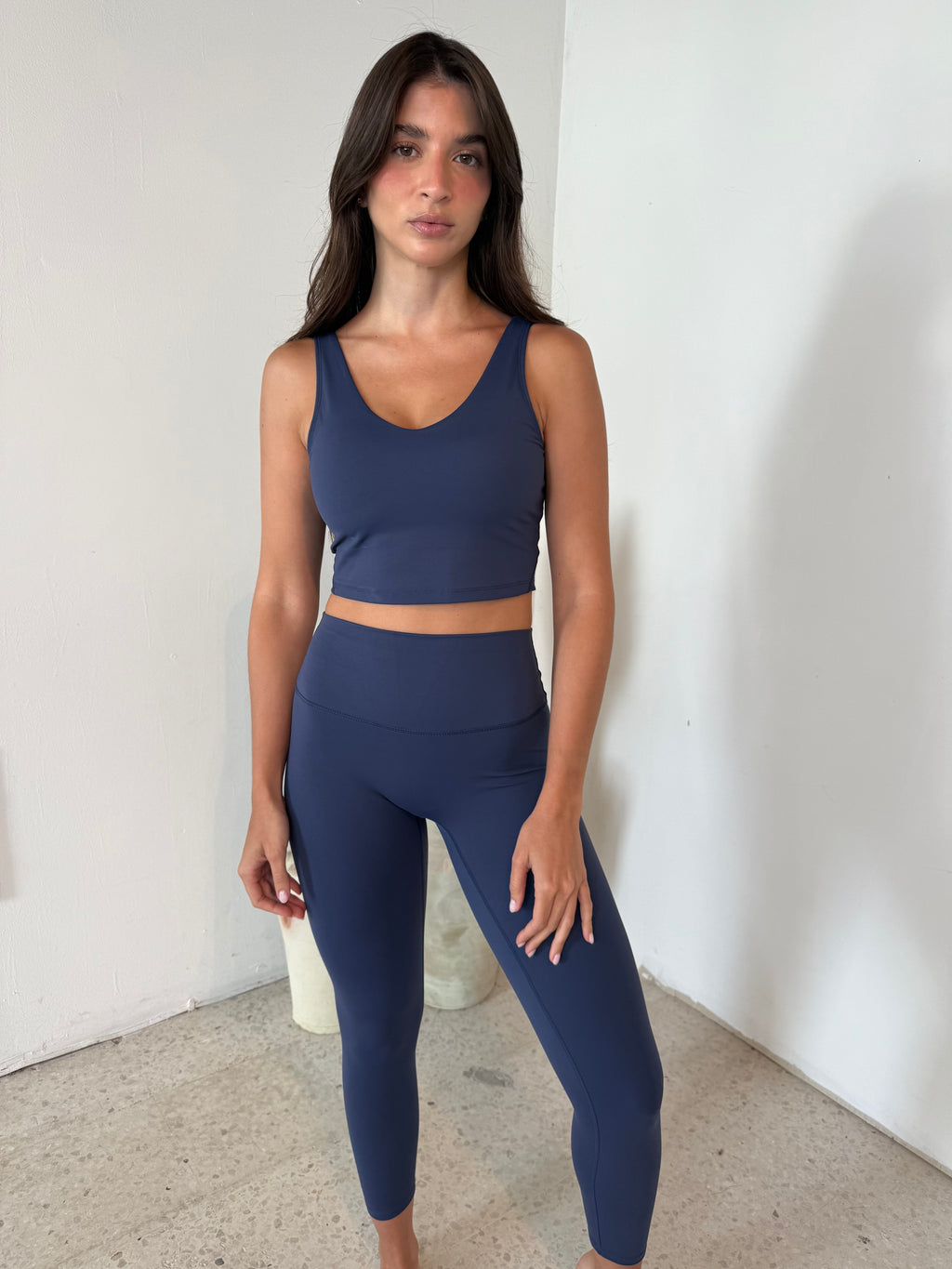 Navy Performance Top & Legging Set