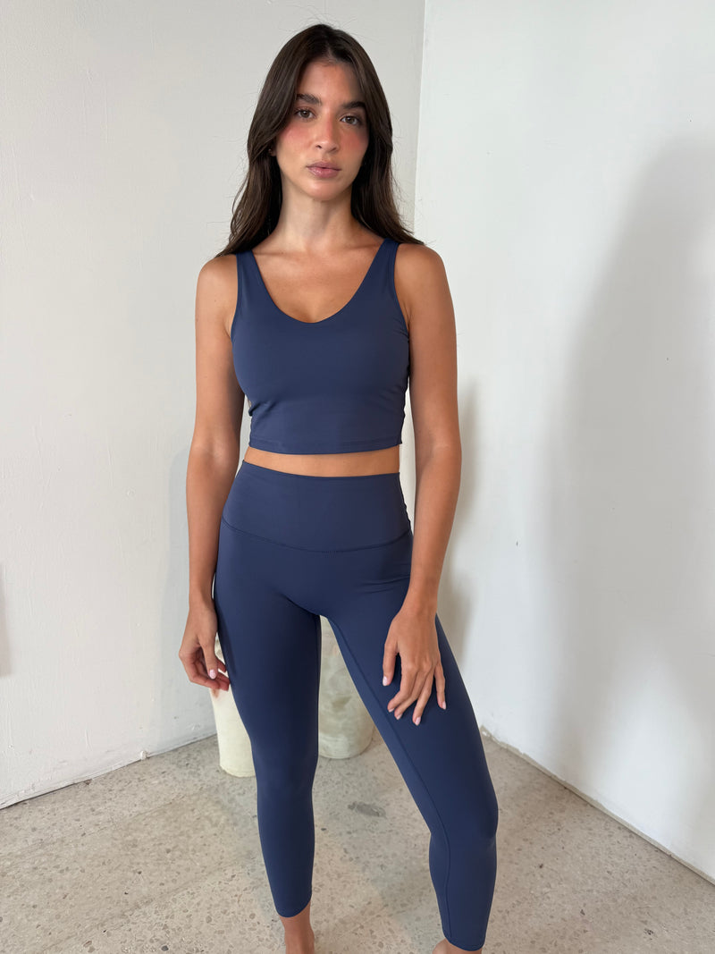 Navy Performance Top & Legging Set