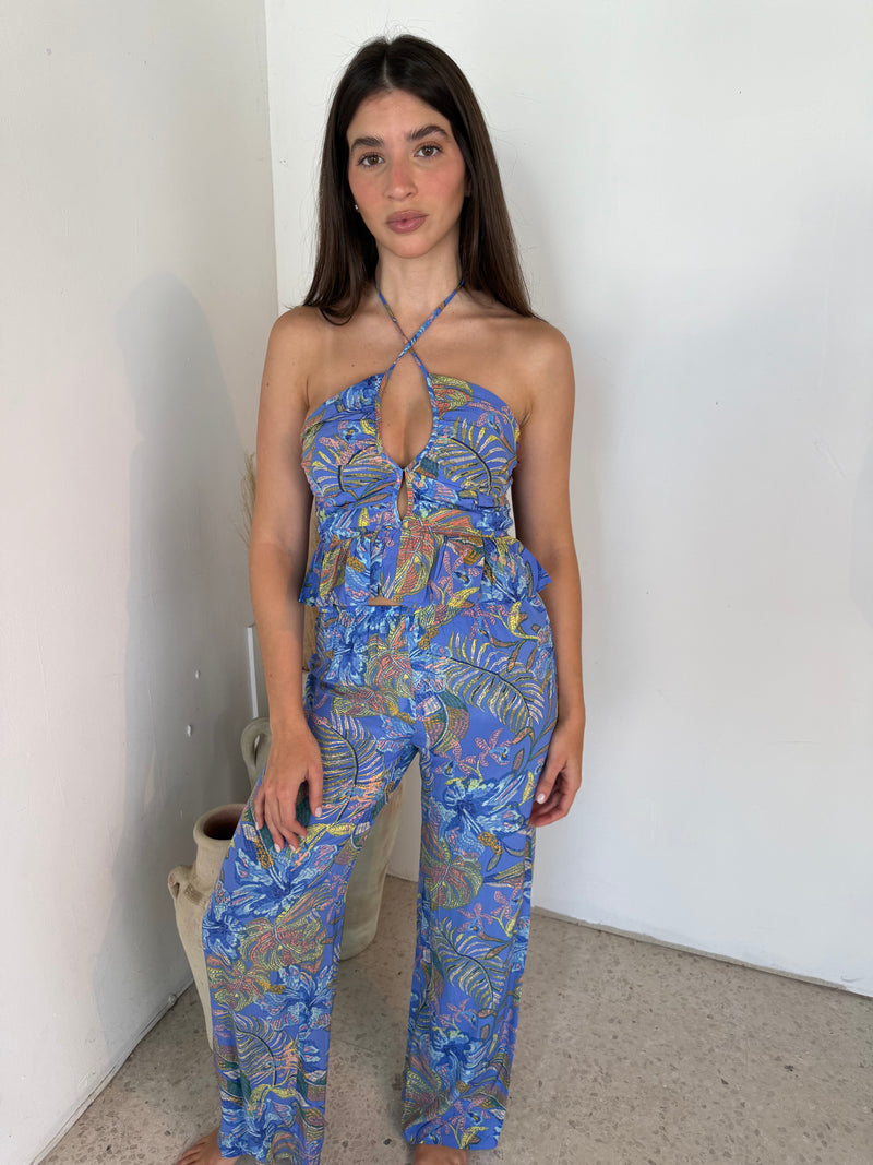 Blue Palm Set