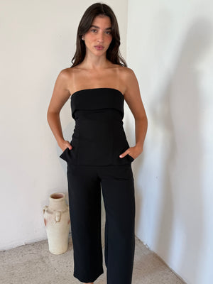 Black Tube Top & Pant Set