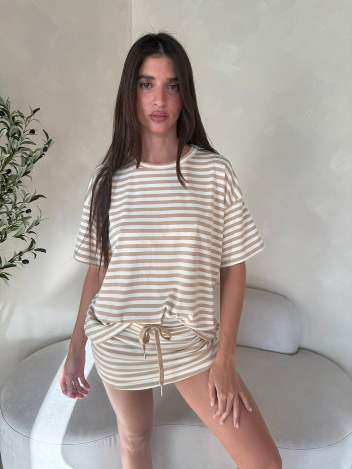 Tee & Skirt Stripe Set