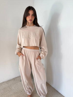 Washed LS Lounge Set