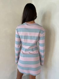Striped LS Dress
