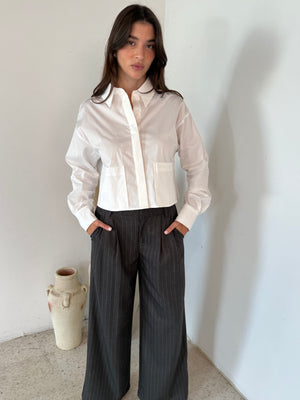 Charcoal Stripe Pants