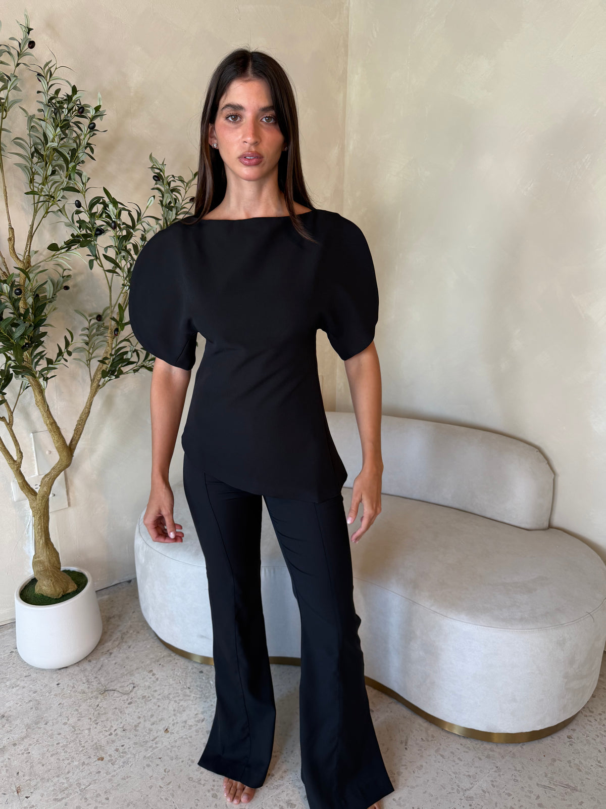 Black Flare Pants