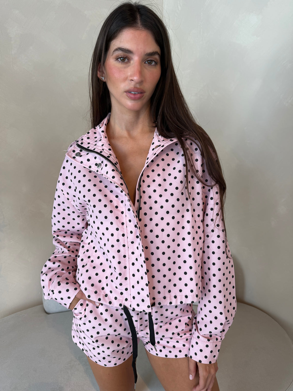 Polka Jacket & Short Set