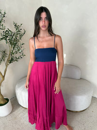 Color Block Maxi Dress