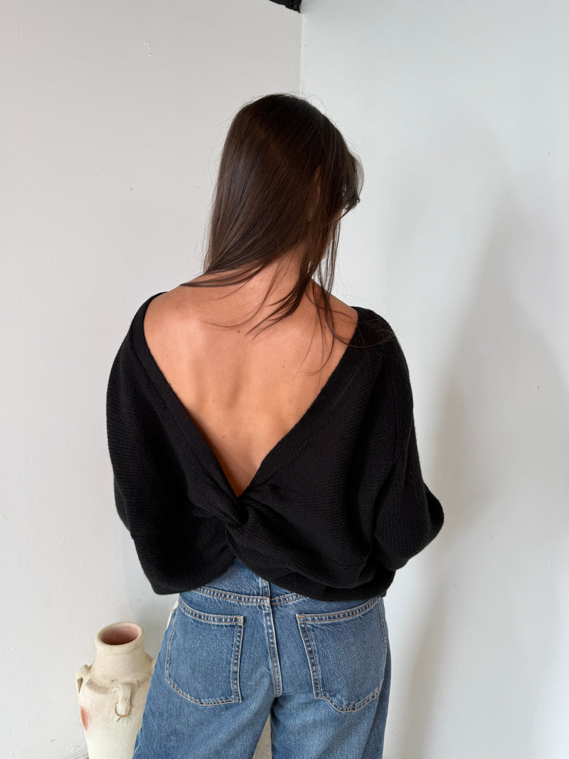 Black Sweater Top