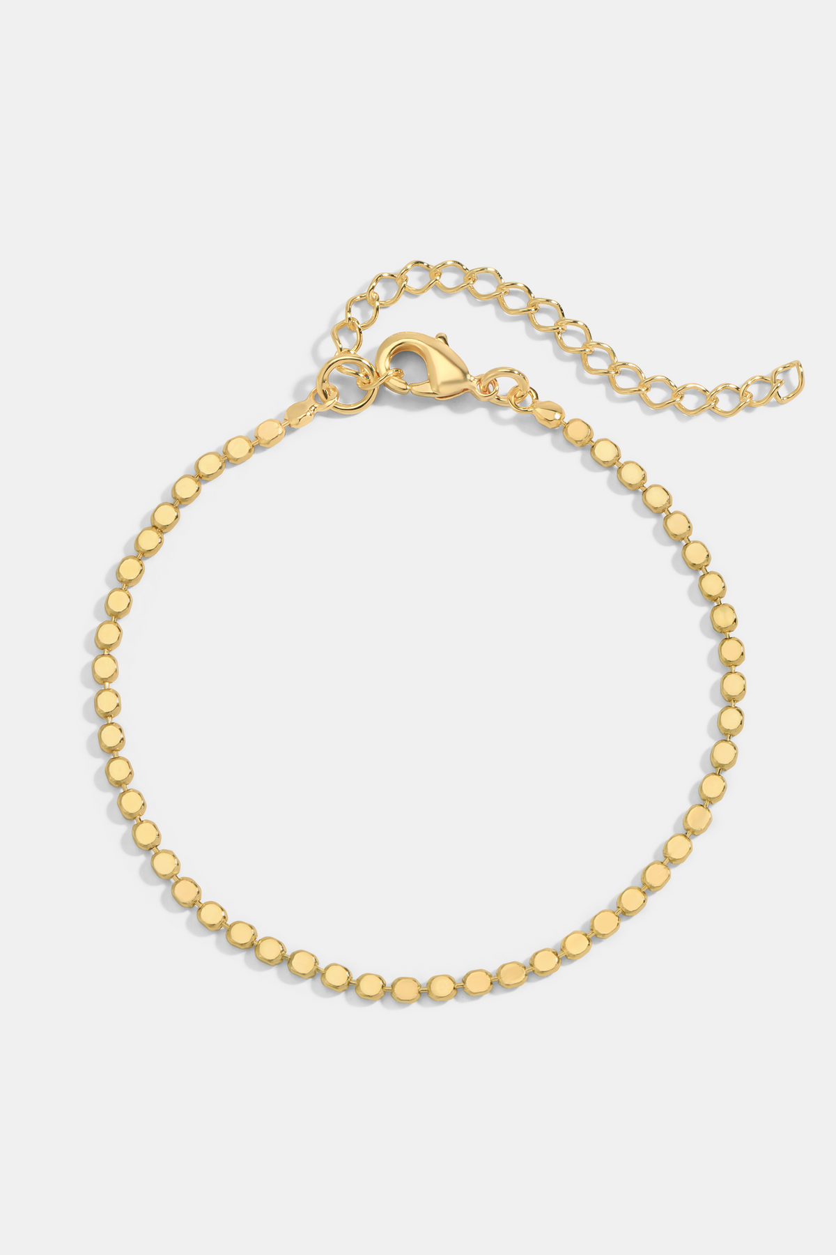 FLAT BEADED CHAIN BRACELET