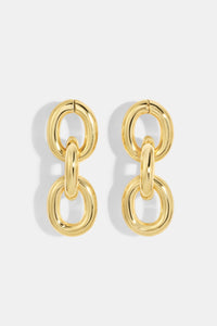 GOLD LINK DROP EARRINGS