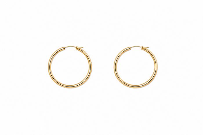 Big Gold Hoop Earrings
