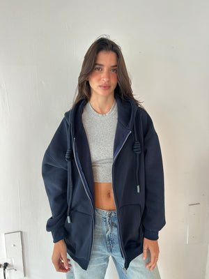 Navy Oversized Hoodie