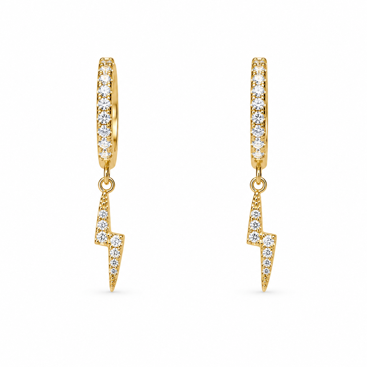 Lightning Huggie Earrings