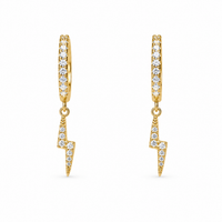 Lightning Huggie Earrings