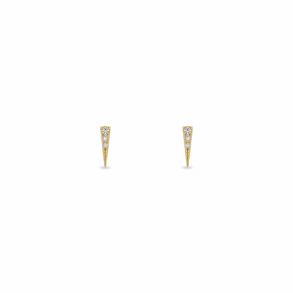 Golden Spike Stud Earrings