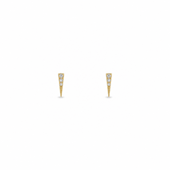 Golden Spike Stud Earrings