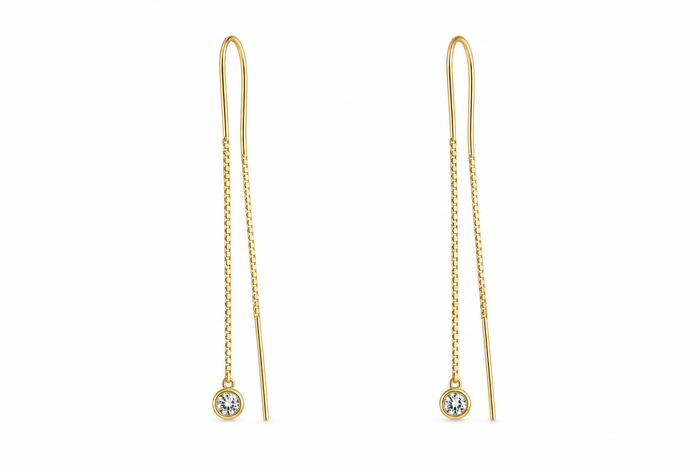 Diamond Drop Earrings