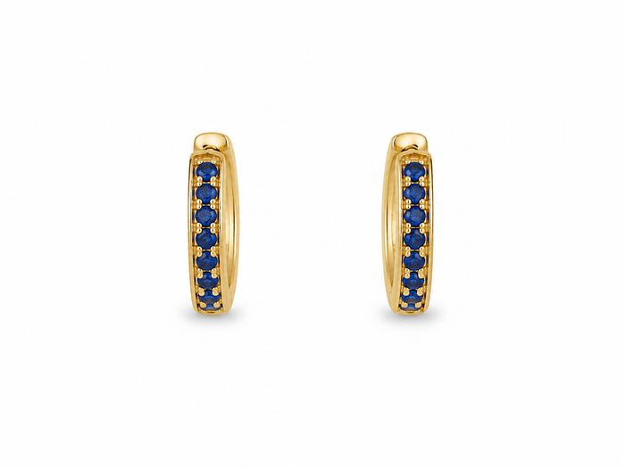 Sapphire Huggie Earrings