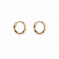 Gold Twisted Huggie Earrings