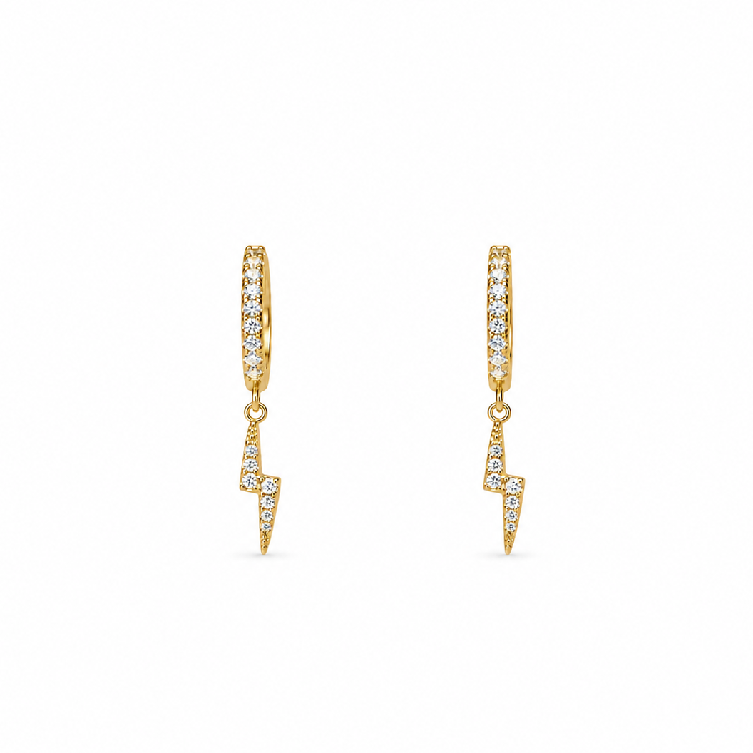 Lightning Huggie Earrings
