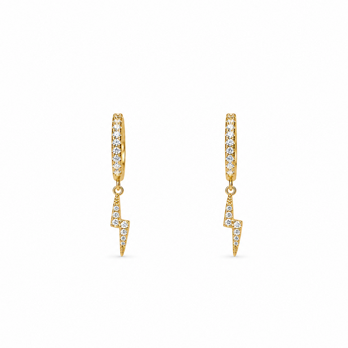 Lightning Huggie Earrings