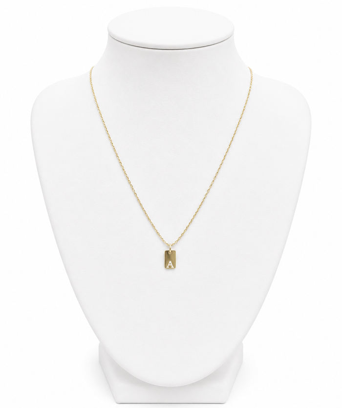 Letter Gold Tag
