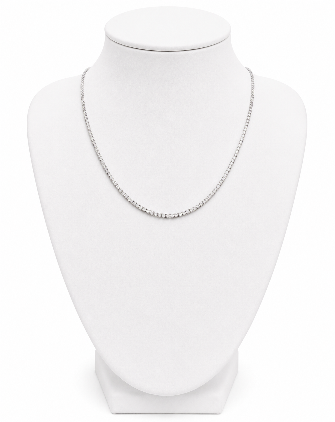 Silver Tennis Necklace