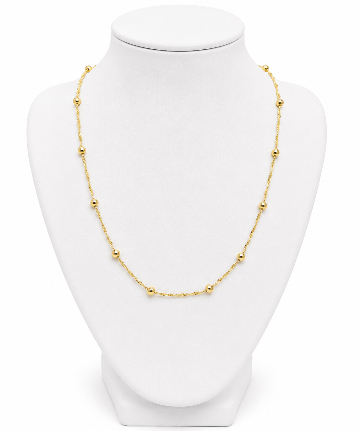 Twisted Dainty Gold Chain