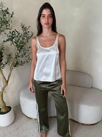 Side Stripe Satin Pants