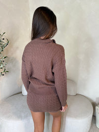Sweater Top & Skirt Set