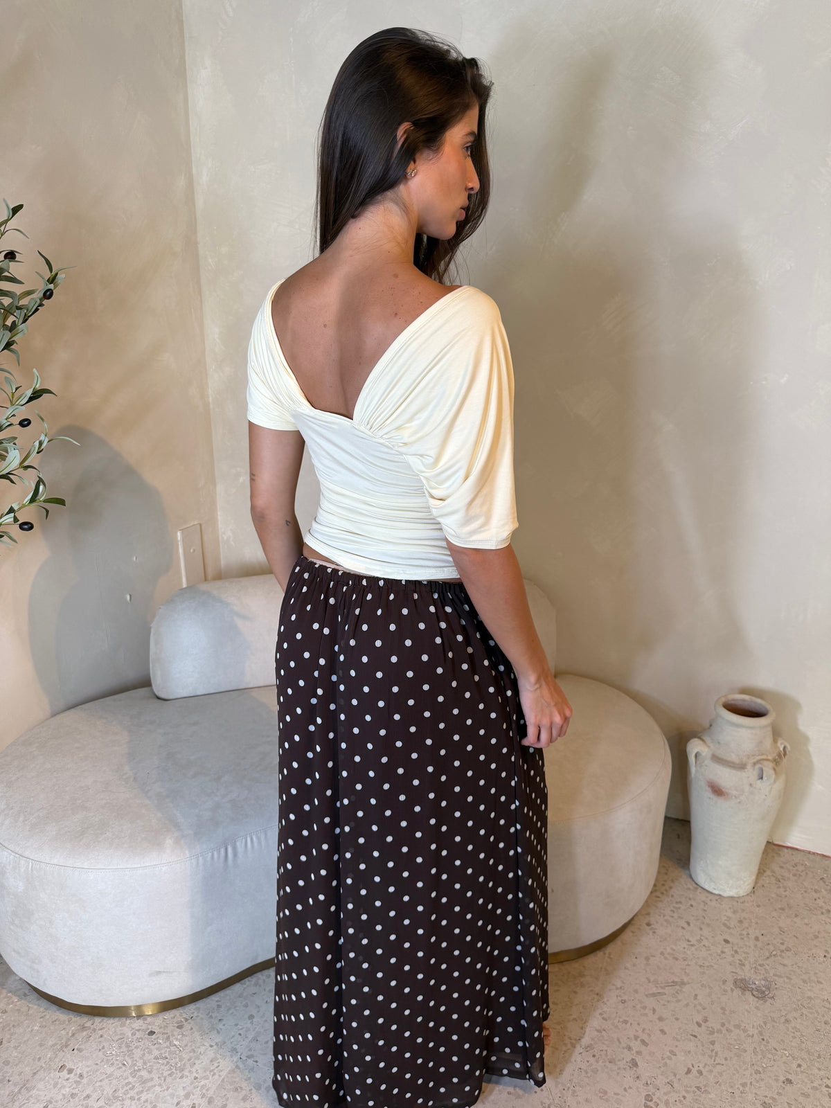 Polka Brown Pants