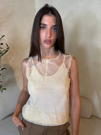 Lace Beige Top