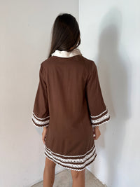 Trim Shirt Mini Dress