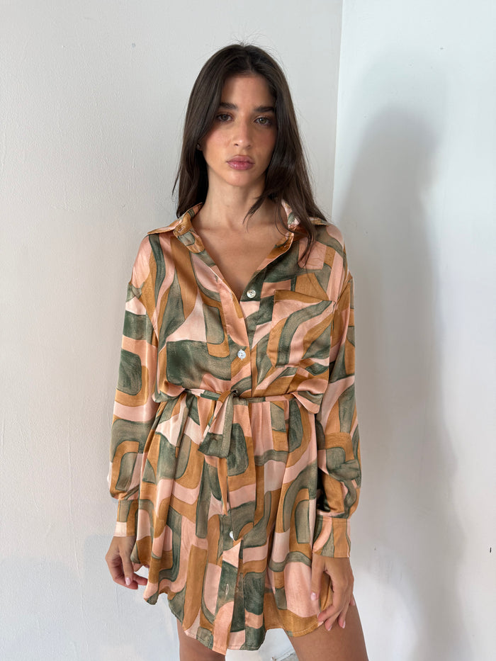 Blushed Stone LS Dress