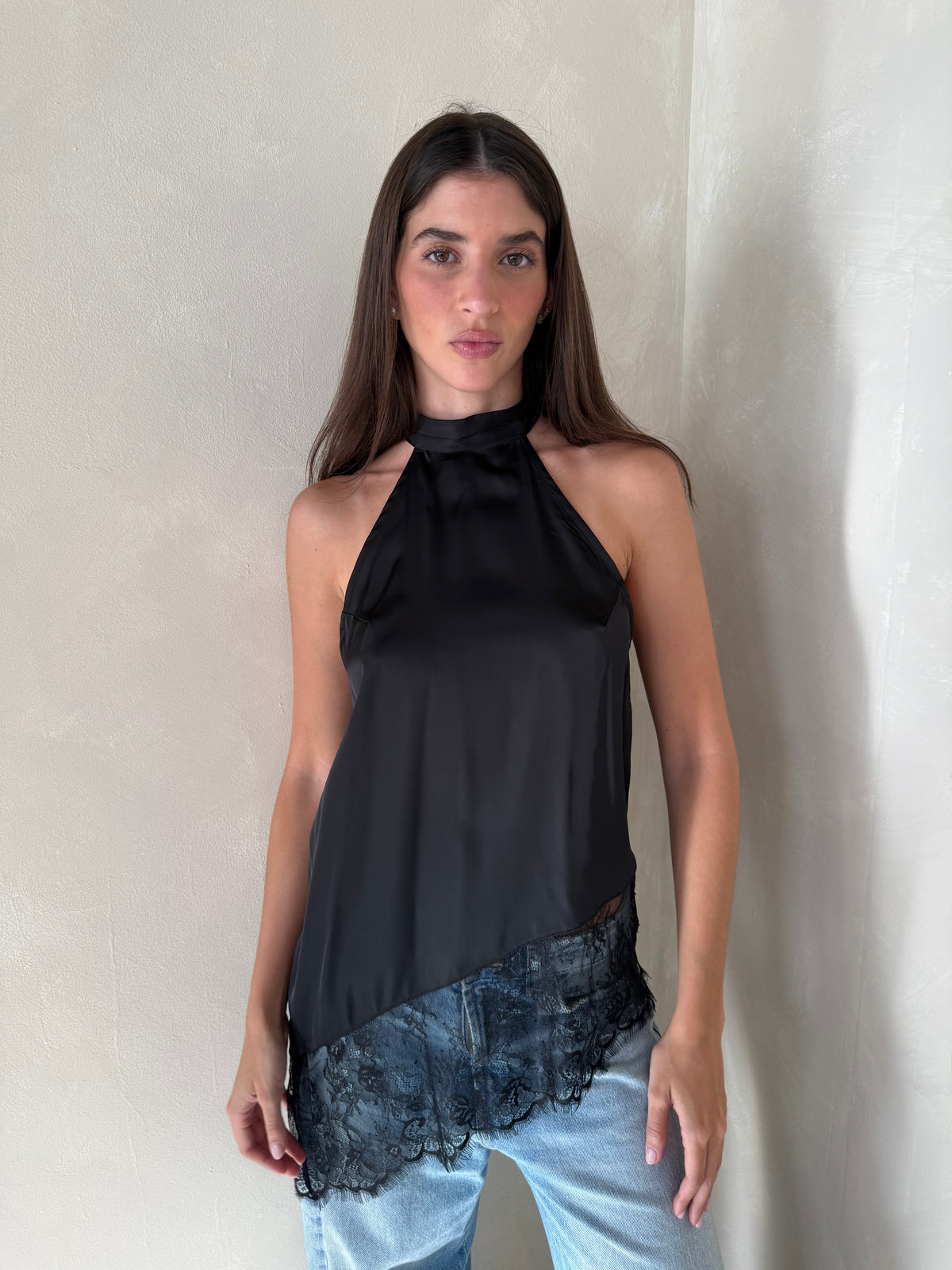 Satin Lace Camisole Top