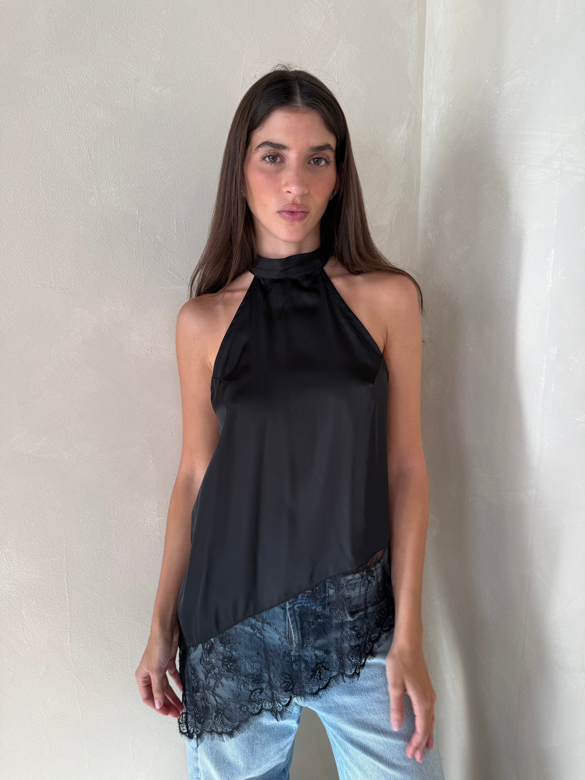 Satin Lace Camisole Top