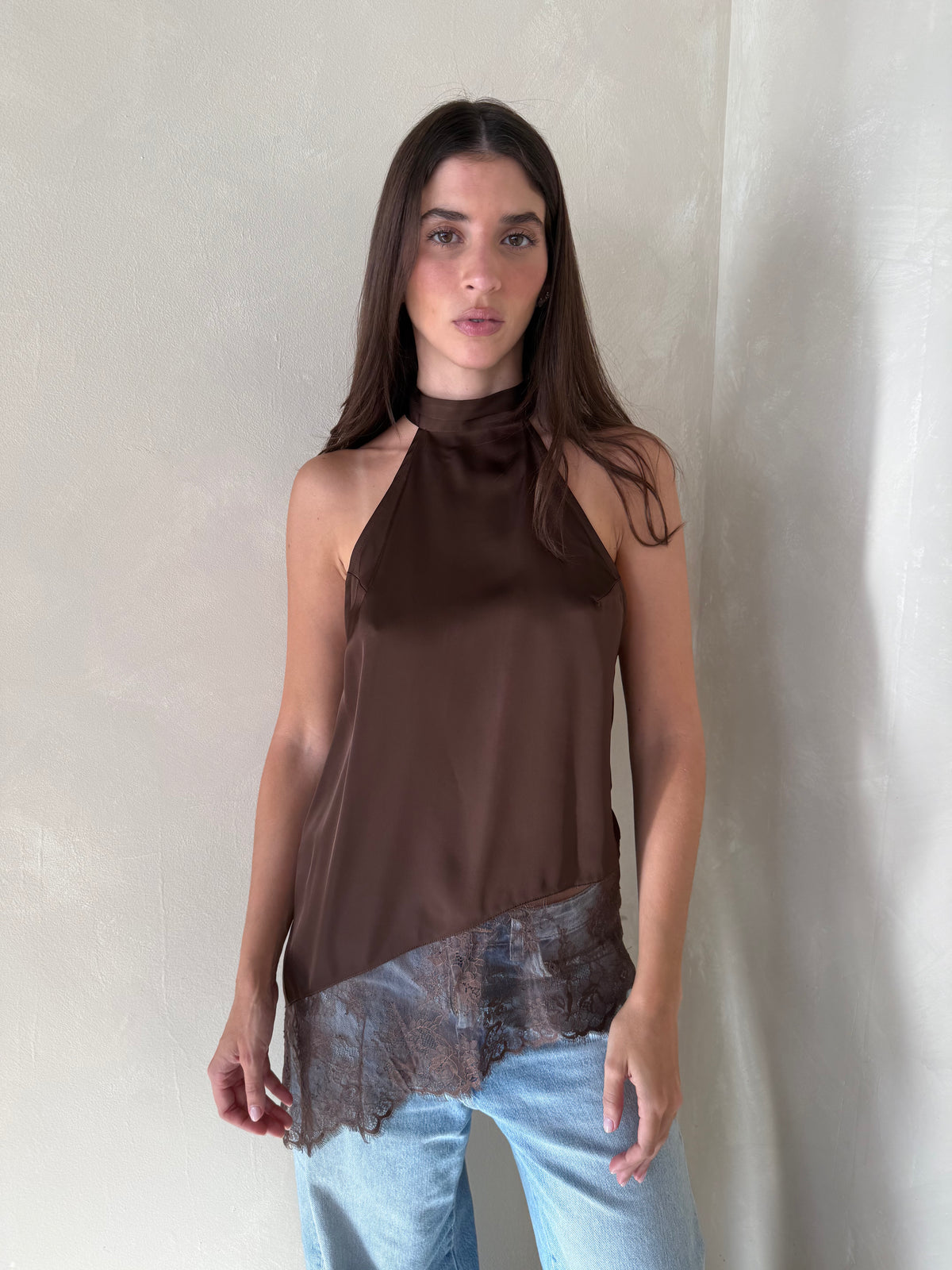 Satin Lace Camisole Top
