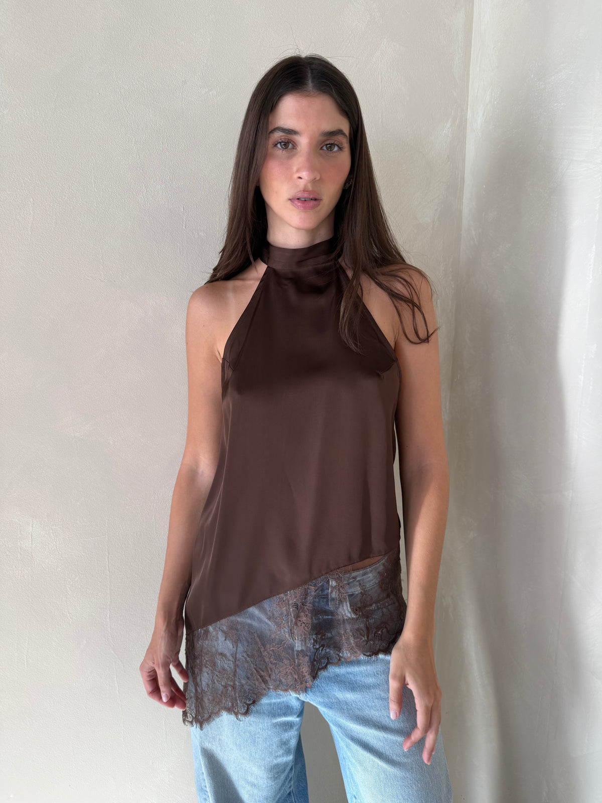 Satin Lace Camisole Top
