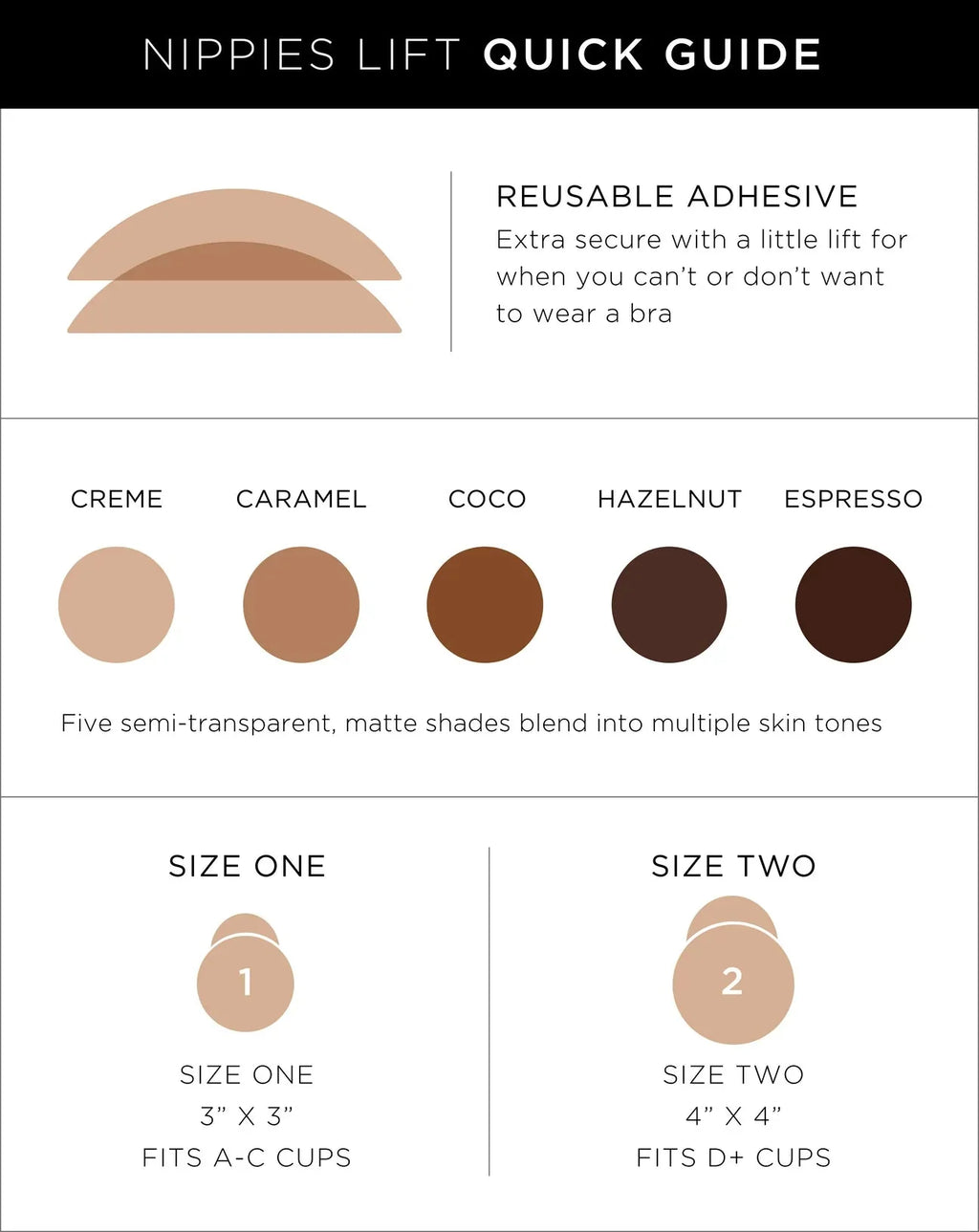 Nippies Adhesive Lifting Nipple Covers