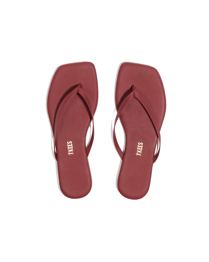 Square Toe Lily BURGUNDY