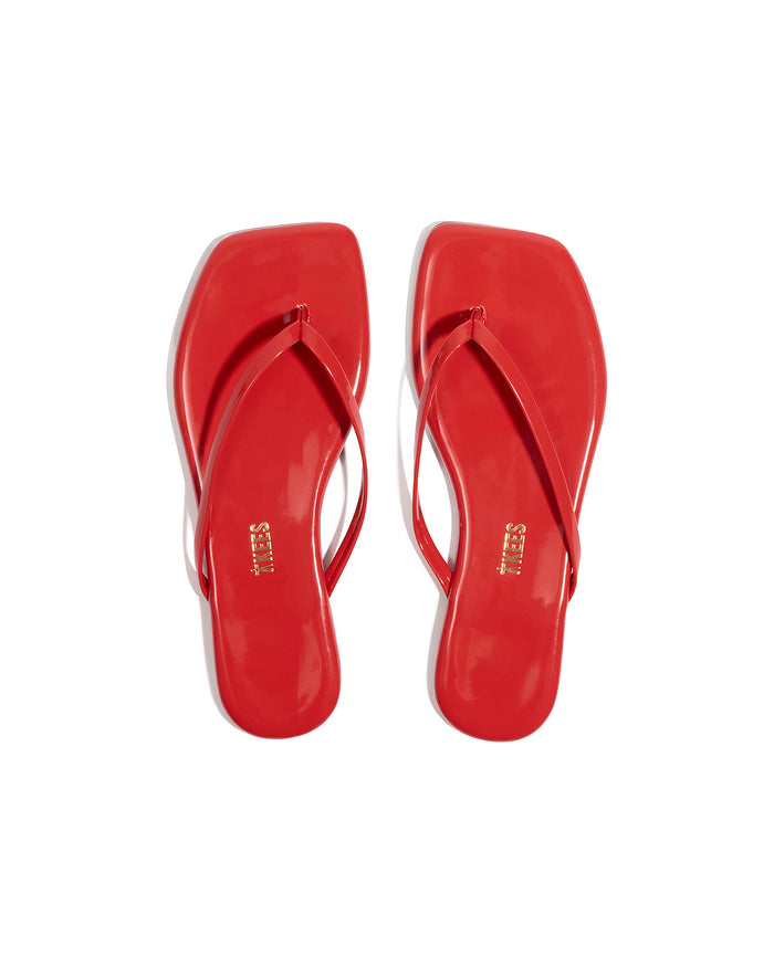 Square Toe Lily Gloss RED