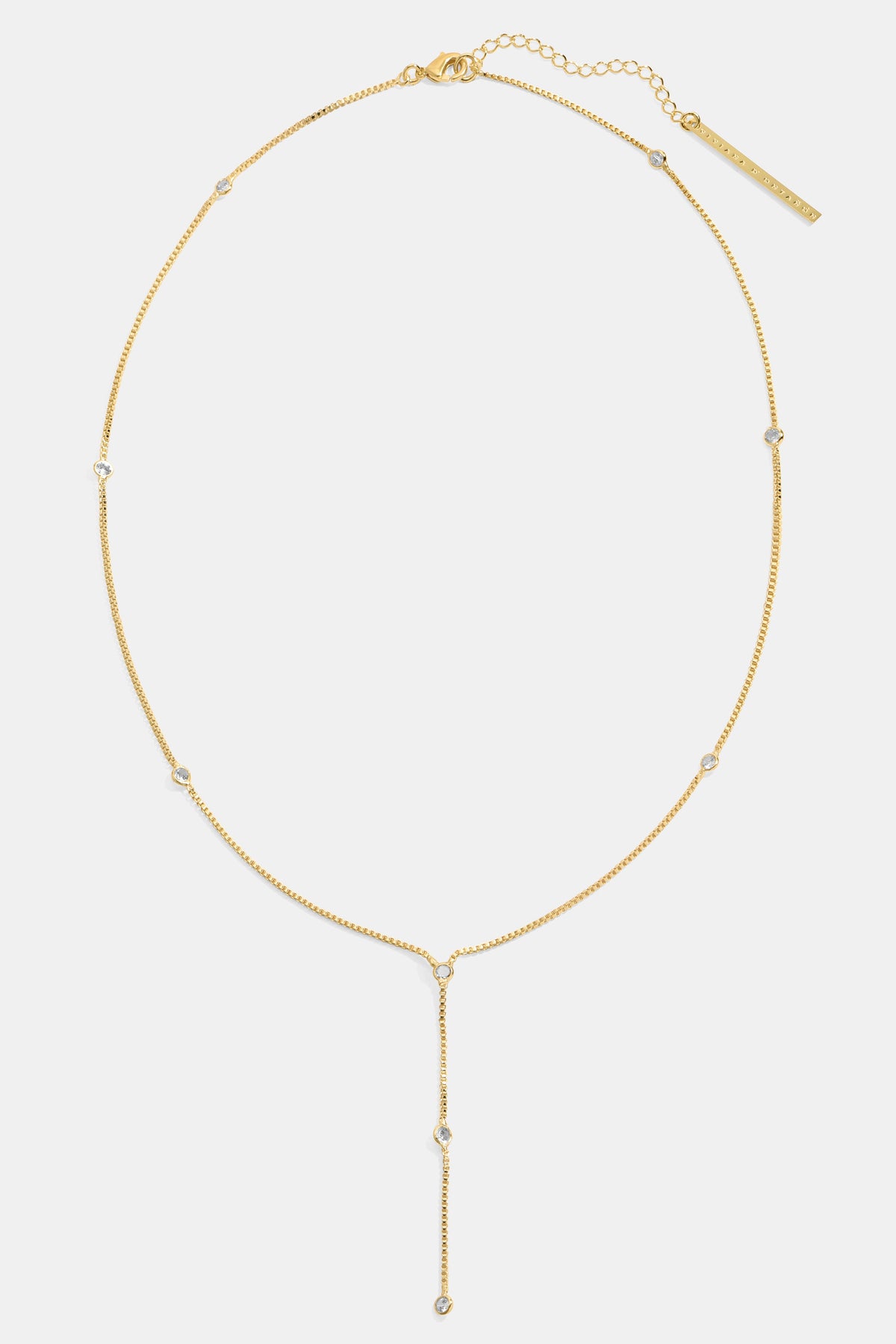 MULTISTONE LARIAT NECKLACE