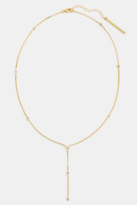 MULTISTONE LARIAT NECKLACE